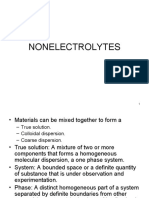 Nonelectrolytes