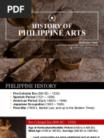 Evolution of Philippine Art History | PDF | Aesthetics | The Arts