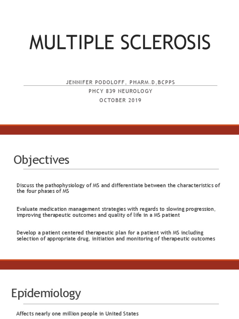 Multiple Sclerosis 2019 (BB) | PDF | Multiple Sclerosis | Immunology