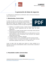 Técnica para La Generación de Ideas de Negocio PDF