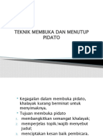 Teknik Membuka Dan Menutup Pidato