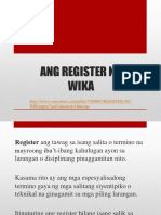 Register NG Wika