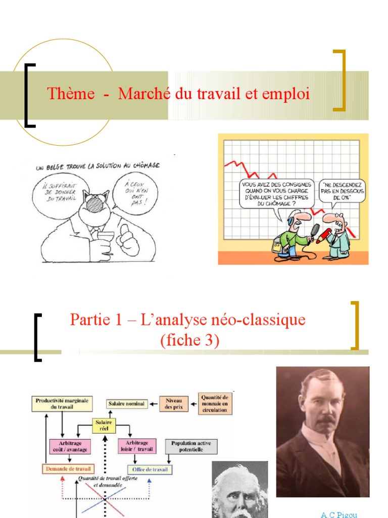 Thème travail et emploi 20102011 Salaires Chômage
