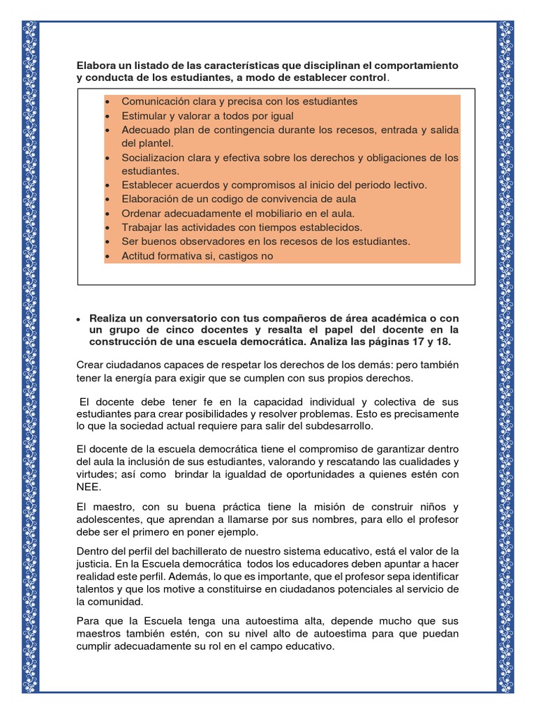El Docente y La Escuela PDF | PDF | Maestros | Conceptos psicologicos
