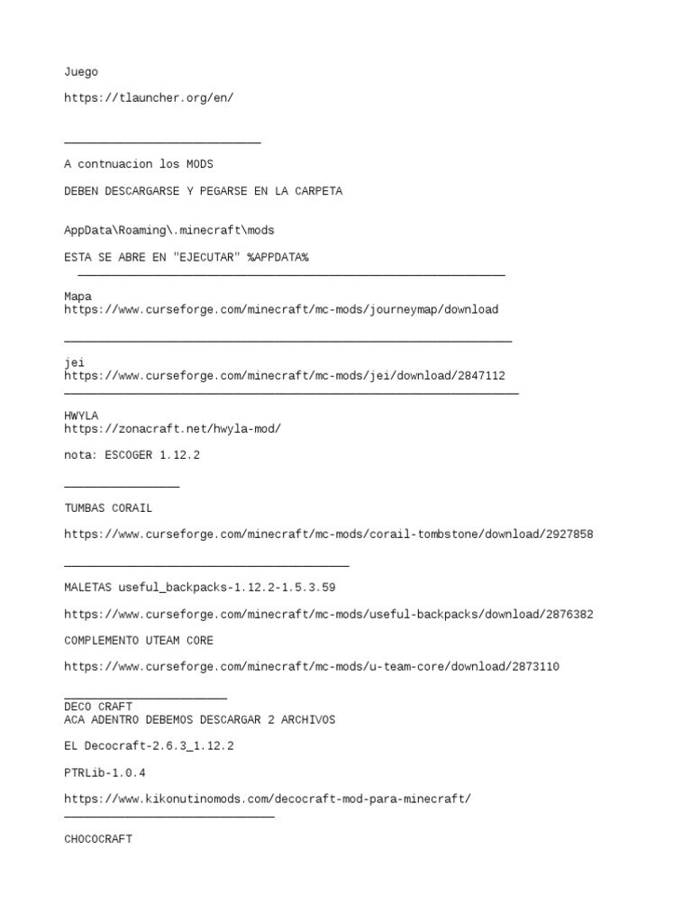 Essential Minecraft Mods for 1.12.2 | PDF
