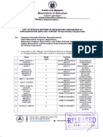 LIST OF MODULE WRITERS IN EDUKASYONG PANTAHANAN AT PANGKABUHAYAN (EEP) AND CONTENT EVALUATORS AND VALIDATORS