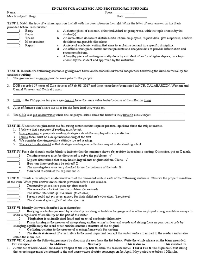 English For Academic and Professional Purposes | PDF | Citation ...