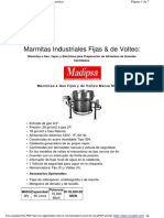 Marmita Ficha Técnica