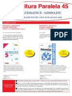 Oferta - Matematica - Gimnaziu 2019 2020 PDF