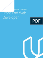 Front End Web Dev - nd0011 - Syllabus