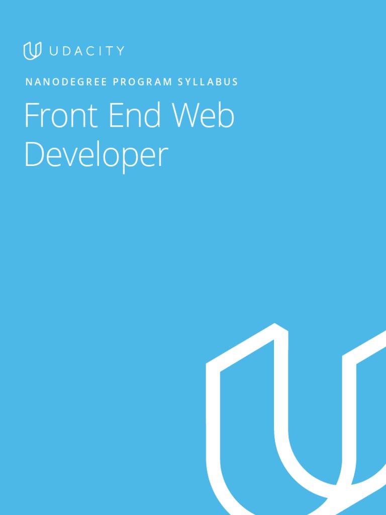 Front End Web Dev - nd0011 - Syllabus | PDF | Websites | World Wide Web