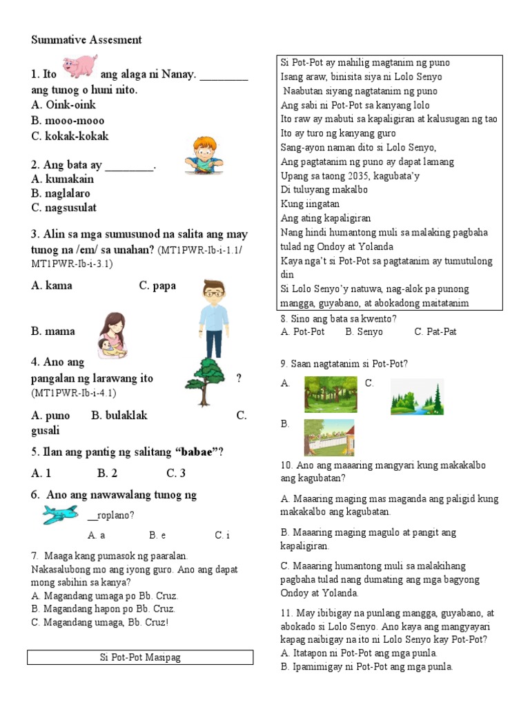 Pre Assessment | PDF