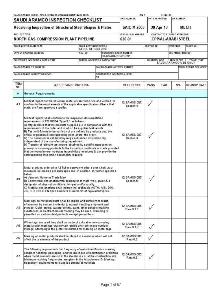 SAIC-M-2003 Rev 7 | PDF | Specification (Technical Standard ...