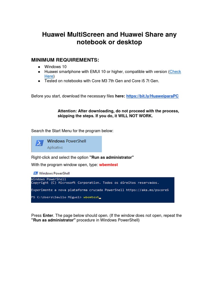 Huawei PC Manager Installation Guide | PDF | Button (Computing ...