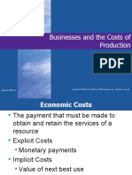 Businesses and The Costs of Production: Mcgraw-Hill/Irwin