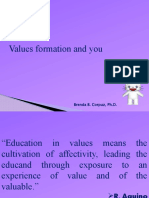 Lesson 1: Values Formation and You: Brenda B. Corpuz, PH.D