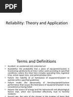 Reliability: Theory and Application