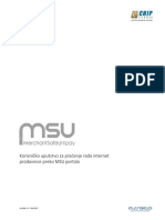 Korisničko Uputstvo Za Praćenje Rada Internet Prodavnice Preko MSU Portala - V2 PDF