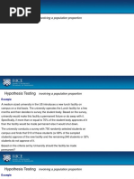 Hypothesis Testing: Involving A Population Proportion