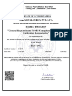 ISO/IEC 17025 accredited testing laboratory