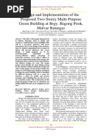 Design and Implementation of The Proposed Two Storey Multi Purpose Green Building at Brgy. Bagong Pook Malvar Batangas PDF