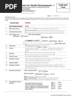 DOH Center For Health Development - I: Verification Form