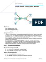 8.1.3.8 Packet Tracer - Investigate Unicast, Broadcast, and Multicast Traffic Instructions PDF