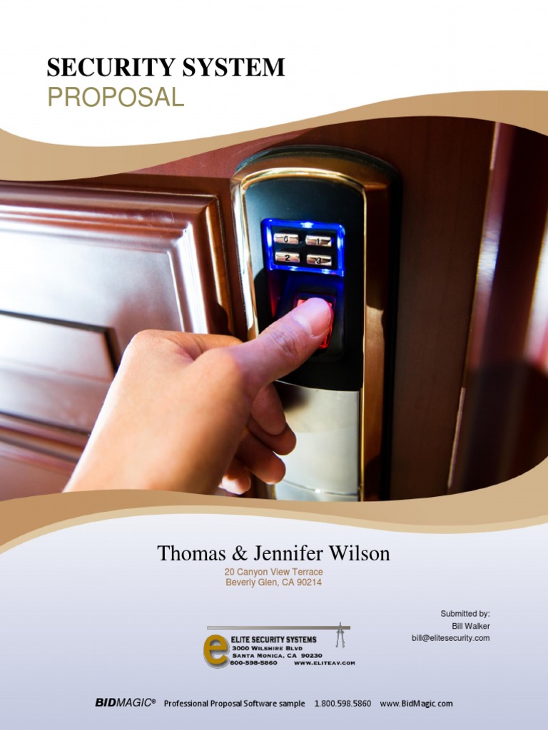 BMProposalSampleSecurity2014 PDF | PDF | Security Alarm | Closed ...