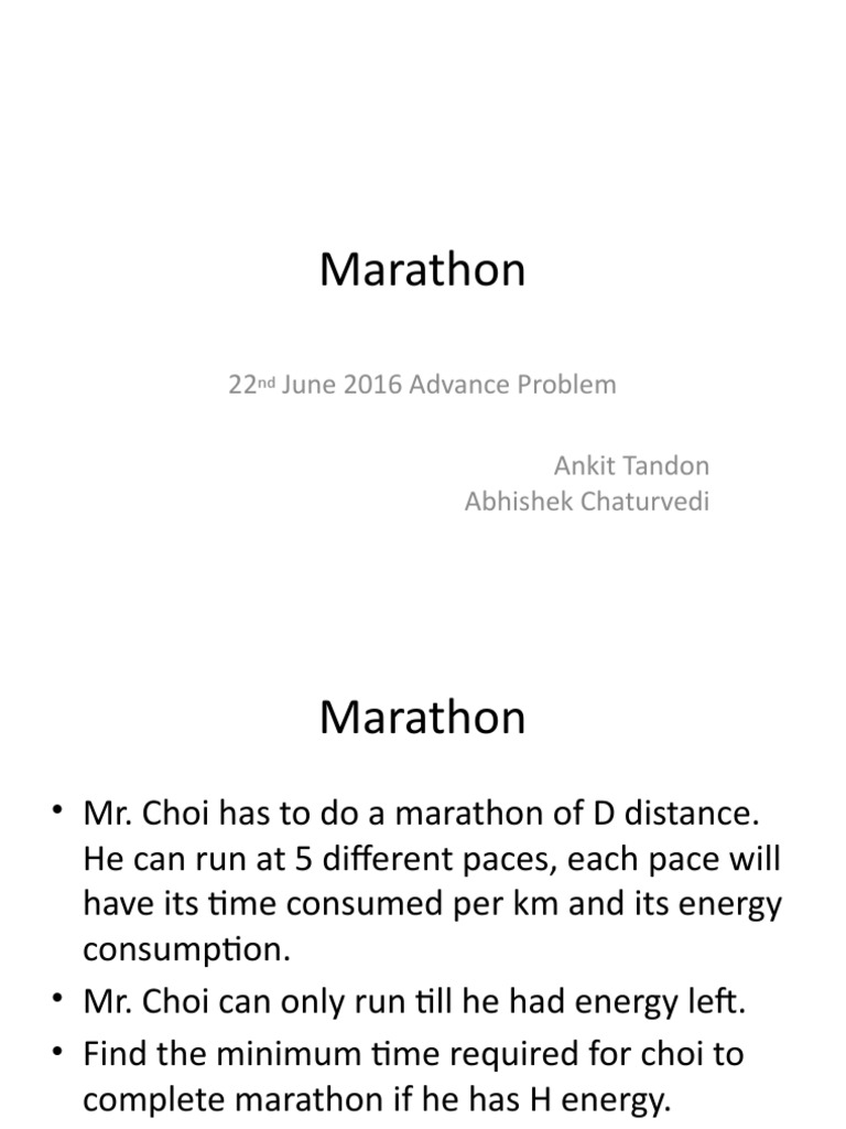 Marathon Time Optimization Strategies | PDF | Career & Growth | Science ...
