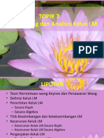 Topik 7 - Pasaran Wang & Analisis Keluk LM (Norlaila) - 20190918021940 PDF