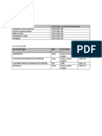 Invoice Account Mapping Tables Detail