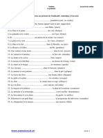 Ejercicios Present de L'indicatif (1 Conjugación) PDF