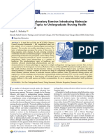 A Complementary Laboratory Exercise: Introducing Molecular Structure Function Topics To Undergraduate Nursing Health Professions Students