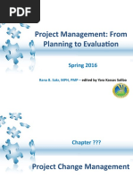 Project Management: From Planning To Evaluation: Spring 2016