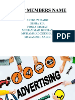 Group Project on Advertising Media