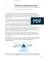 Manejo de Dificultades en La Alimentacion en Ninos