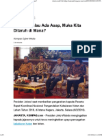 Jokowi - Kalau Ada Asap, Muka Kita Ditaruh Di Mana