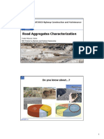 Road Aggregates Characterization: AF2903 Highway Construction and Maintenance