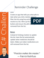 Pill Reminder Challenge Instructions