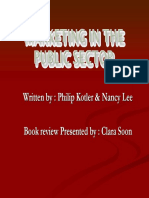 Written By: Philip Kotler & Nancy Lee Book Review Presented By: Clara Soon