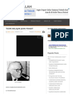 Teori Belajar Jean Piaget