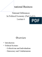 National Differences in Political Economy (Part 2 of 2