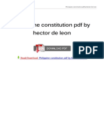Philippine Constitution PDF by Hector de Leon: Read/Download: Read/Download