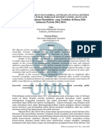 Studi Pada Perusahaan Manufaktur Yang Terdaftar Di Bursa Efek Indonesia Periode 2012-2014