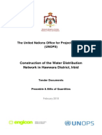 Water Distribution Pipe Network in Hawwara-Preambles & BOQ PDF