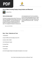 How To Make Scrolling Display Using Arduino and BL