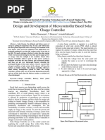 Design and Development of Microcontroller Based Solar Charge Controller