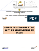 Annexe 3 - Cahier de Stagiaire Et de Suivi Du Déroulement Du Stage