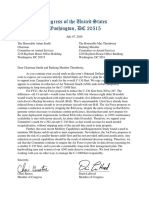Letter to Armed Services Committee