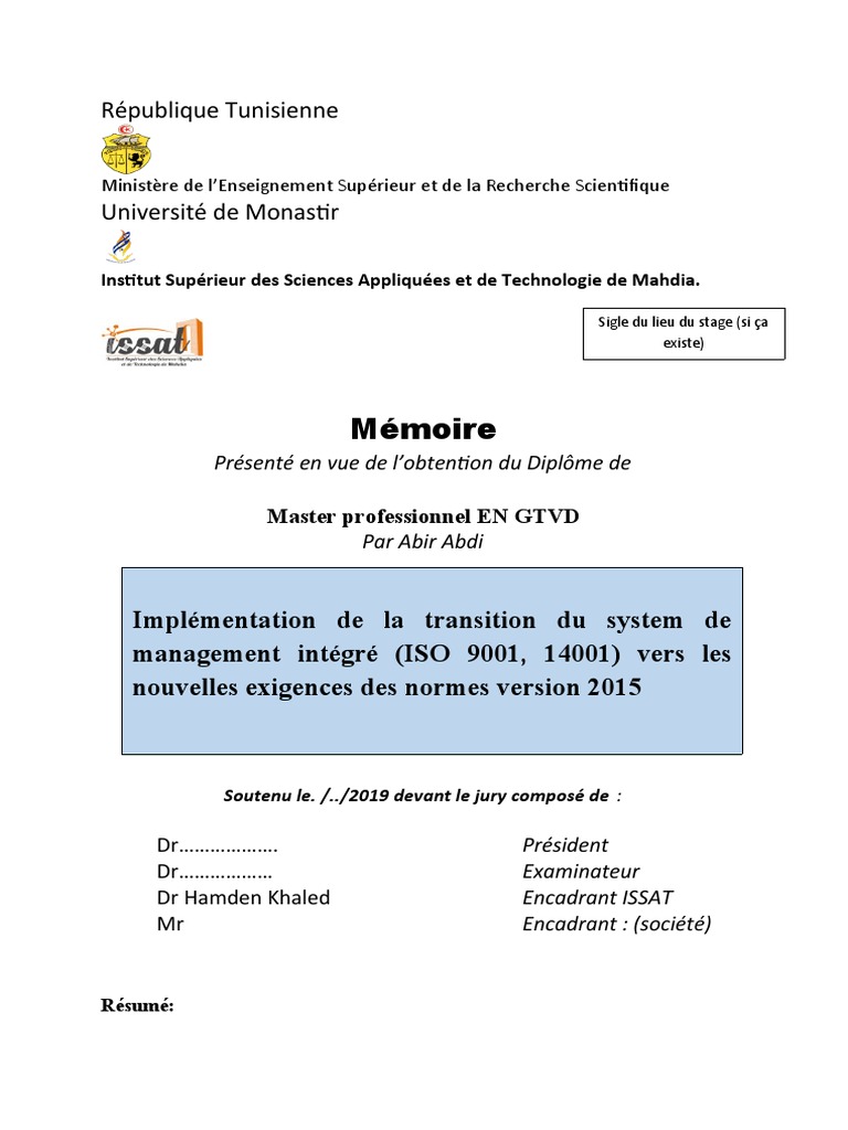 Cahier De Formation 2019 2020 Page De Garde Page de Garde | PDF | Développement durable | Business